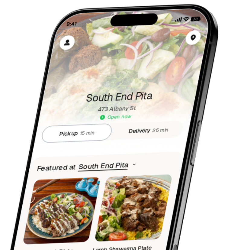 South End Pita app preview