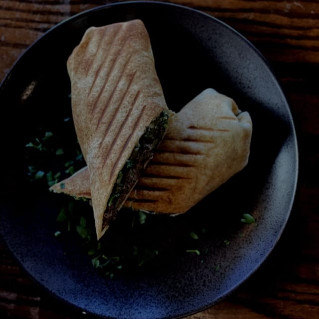 Kafta Kabob Pita Roll.