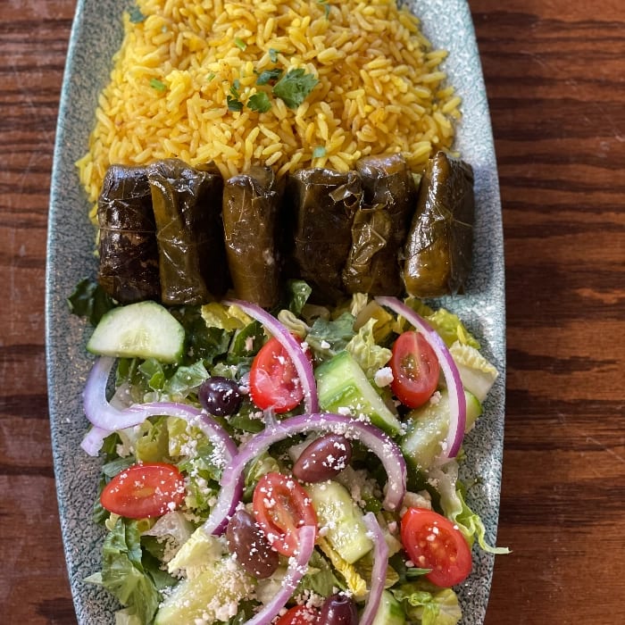 Grape Leaves Combo Plate.