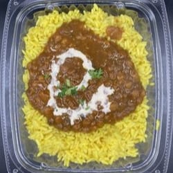 Vegetarian Lentils Rice Bowl.